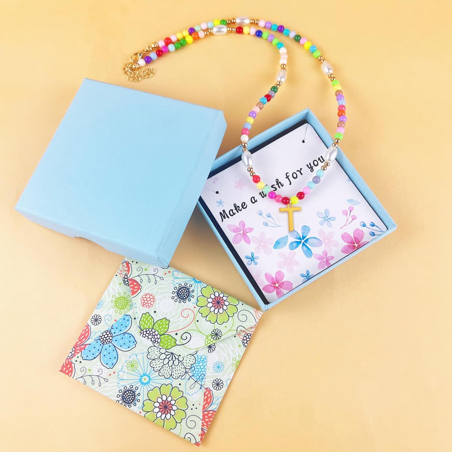 Beaded Initial Necklaces with Pearl - Trendy Gold Plated Choker Necklace for Girls Women Teen Preteen, Personalized Letter Jewelry Holiday/Birthday Gifts for Kids - Image 7