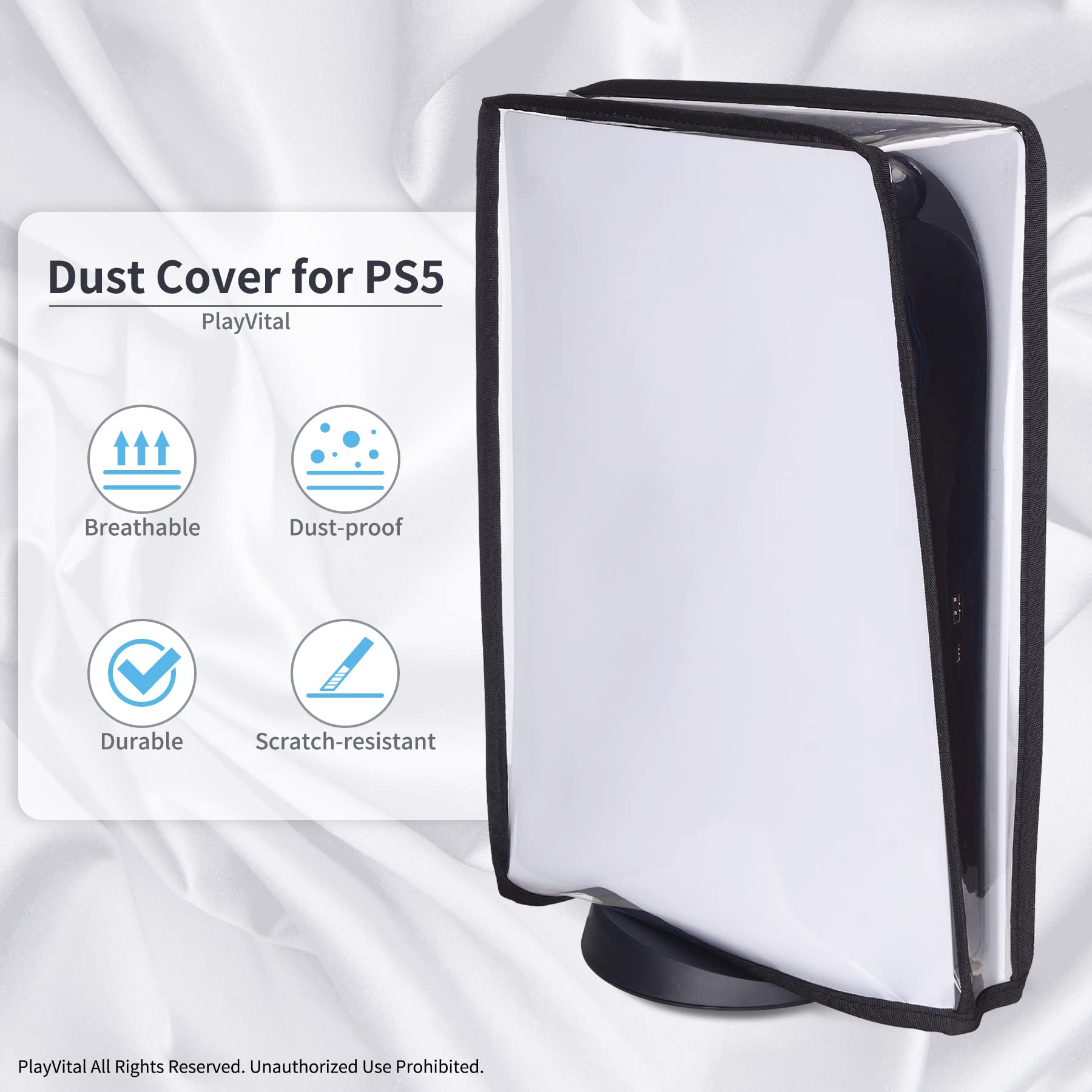 Amazon.com: PlayVital Transparent Dust Cover for ps5, Waterproof