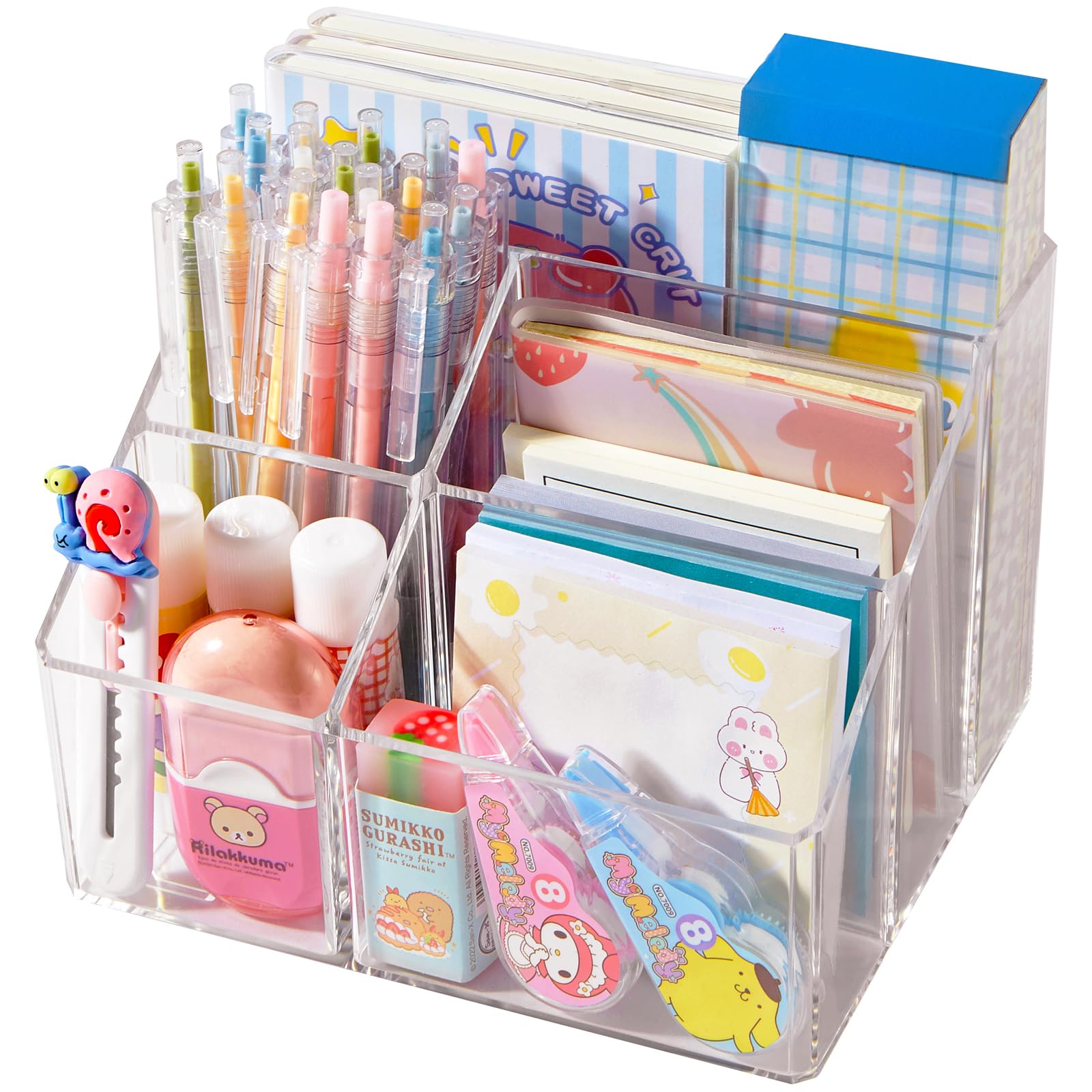 Portapenne In Acrilico Trasparente - 2 Pezzi, Organizer Per Scrivania, Ufficio, Scuola O Casa - Foto 6