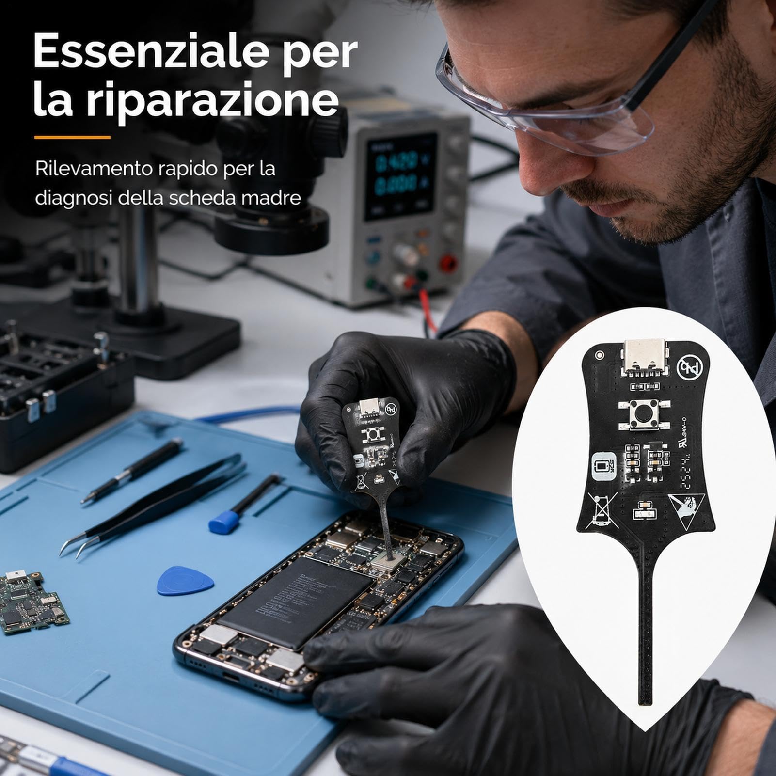 Tester Di Induttanza Per Schede Madri Strumento Diagnosi Scheda Madre Strumento Diagnostico Per Manutenzione Cellulari Con Ispezione Componenti E Induzione Elettromagnetica