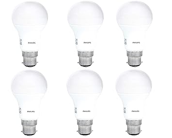 PHILIPS 12W b22d LED Bulb, Pack of 6, (Stellar Bright)
