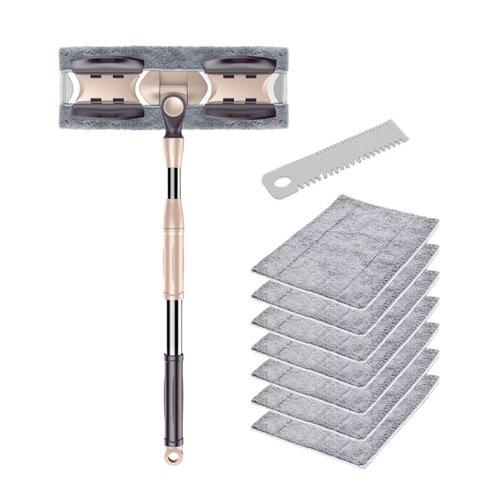 Extended Mop Rectangular Household Mop Floor Tiles Cleaning 360Rotation Dusting Microfiber Pad Lazy Tool Floor Home Cleaning
