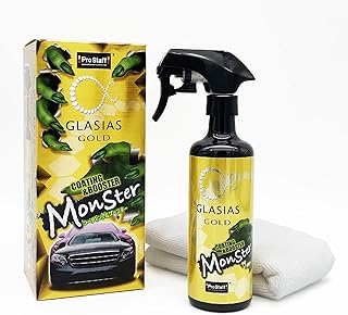 プロスタッフ(Prostaff) グラシアス ゴールド 洗車用品 ガラス系ボディーコーティング剤 モンスター コーティング&ブースター効果 撥水タイプ 300ml S199