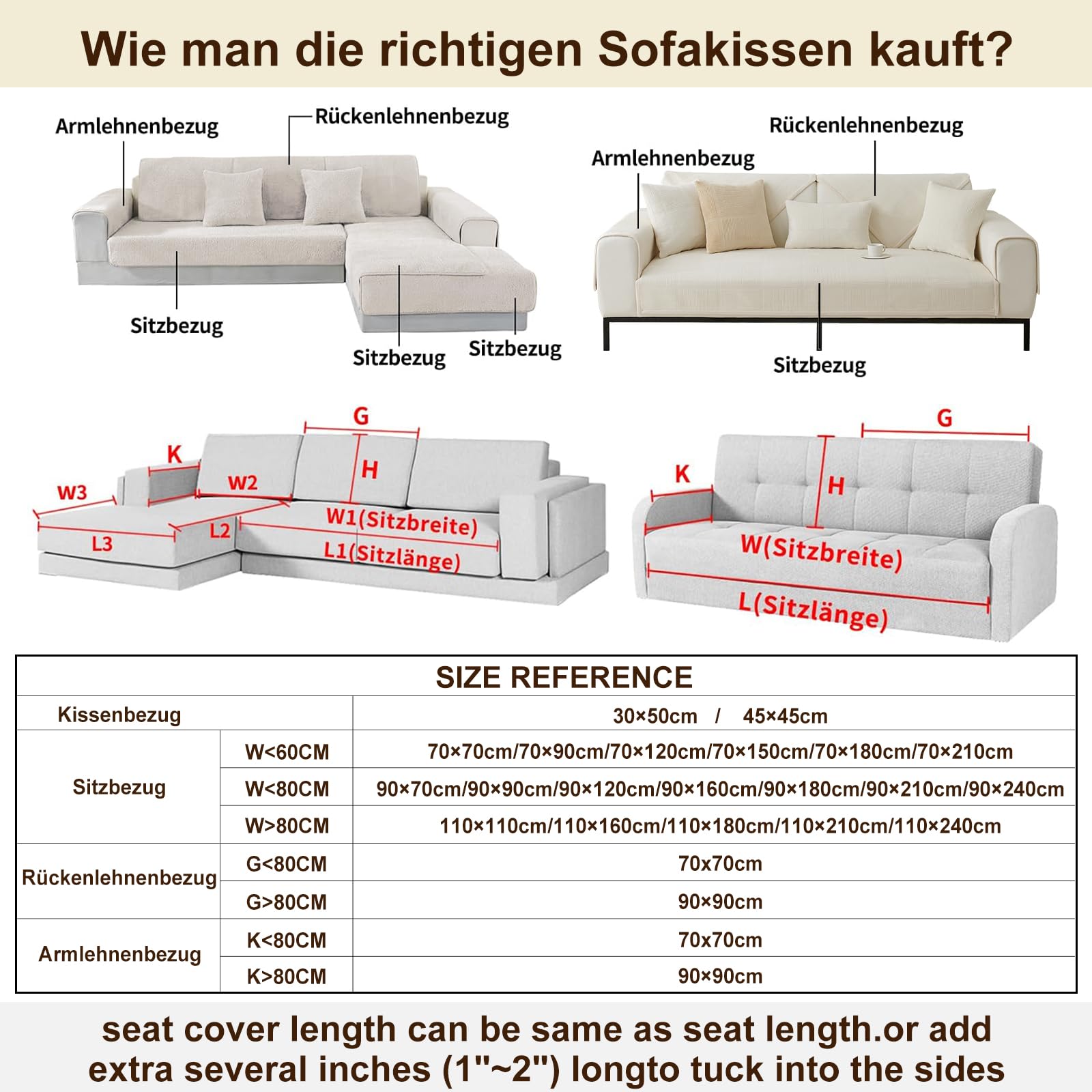 Copridivano con supporto antiscivolo, universale, strutturato, resistente, a forma di L, per soggiorno, disponibile in diverse dimensioni