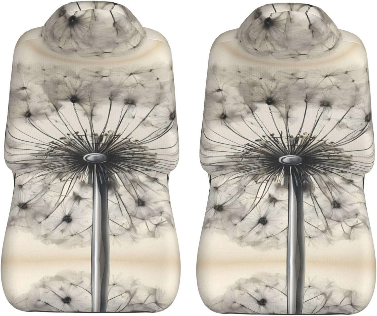 Universal Mechanical Dandelion Printed car seat Covers are Suitable for Most Seats in Trucks, Vans, and Other Similar Vehicles.