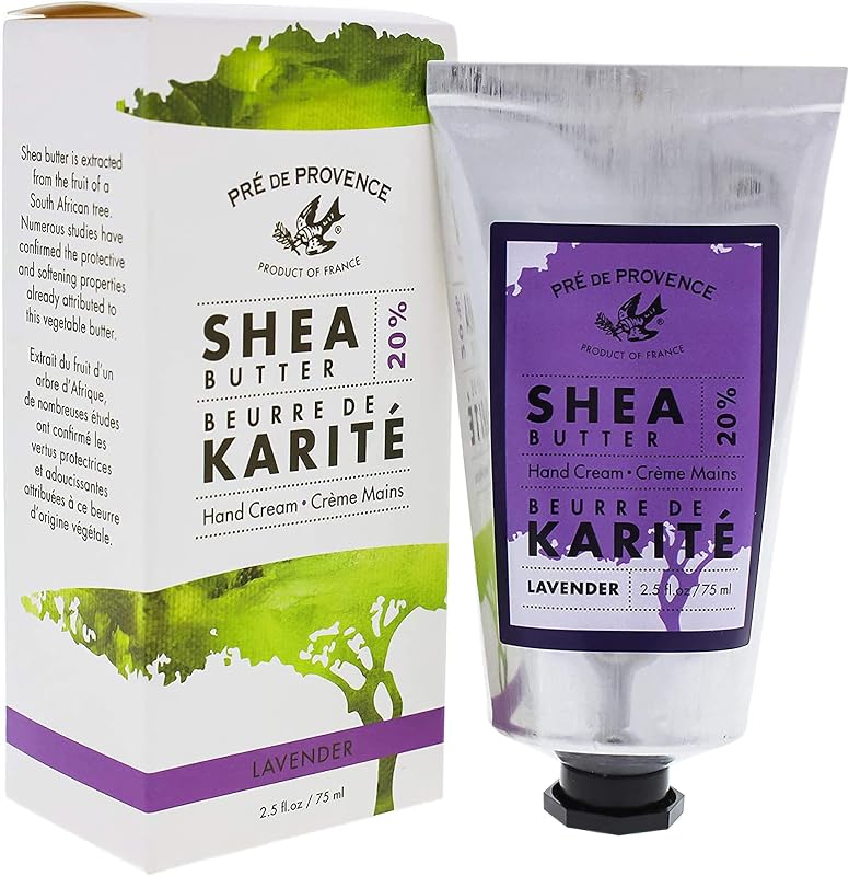 Pre de Provence Beurre De Karité Moisturizing Collection, Shea Butter Enriched Nourishing, Hand Cream, 75ML, Lavender