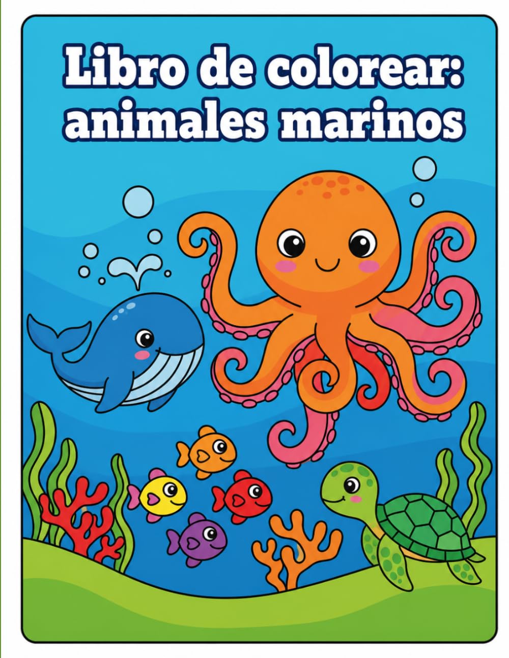 Libro de colorear: animales marinos