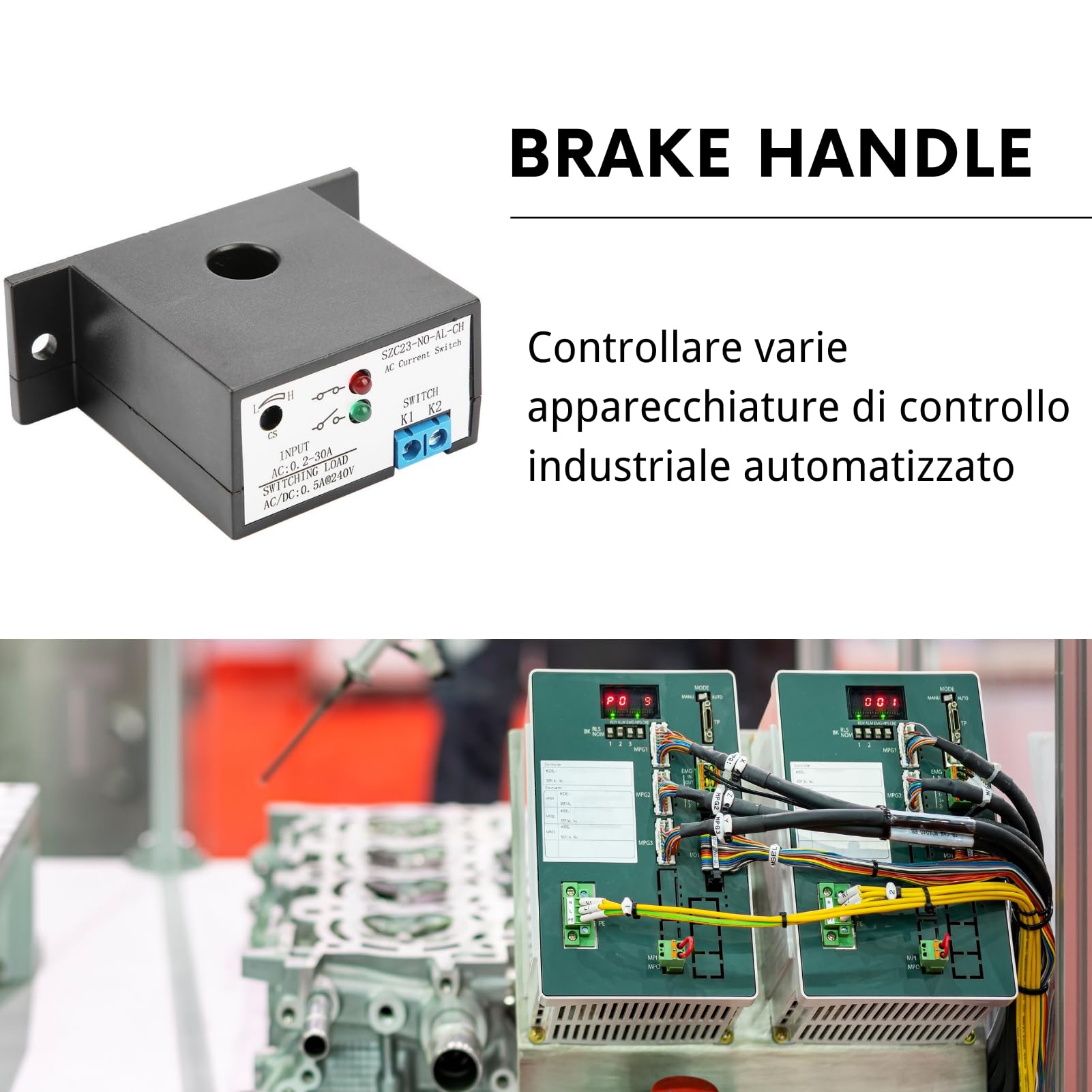 Interruttore Di Rilevamento Corrente,0,2-30A AC240V Relè Di
