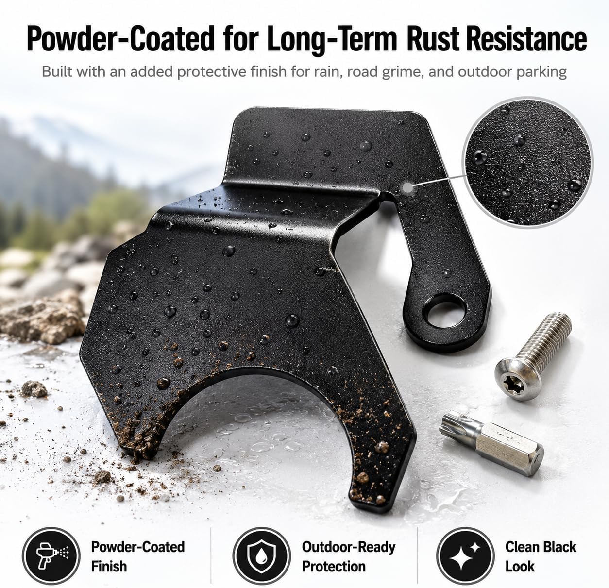 Tailgate Theft Protector for 2022-2026 Toyota Tundra, Anti-Theft Tailgate Hinge Lock Guard, Heavy Duty Stainless Steel with Sandblasted Powder Coating, Rust-Proof & Scratch-Resistant Accessories