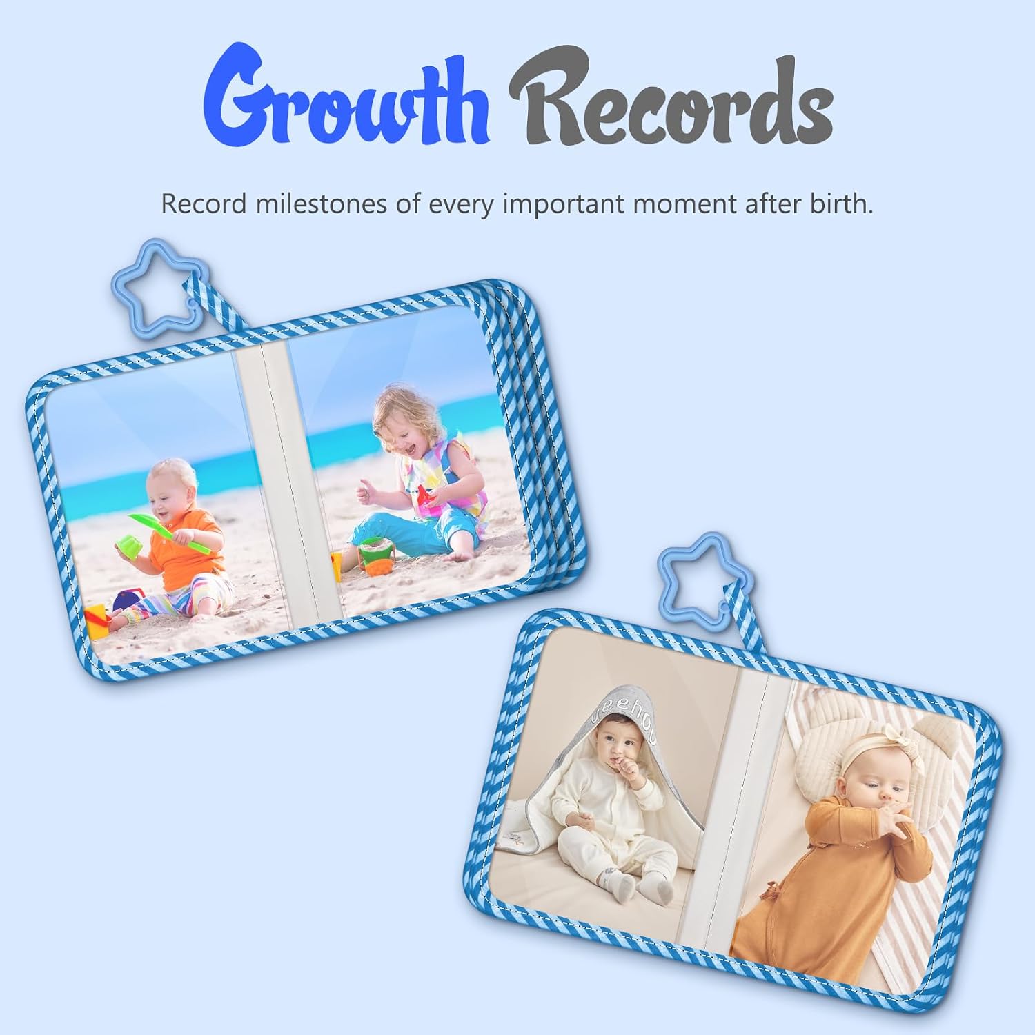 Fintie Baby Photo Album 4x6 Inch, 18 Photos My First Family Soft Album Book image 3