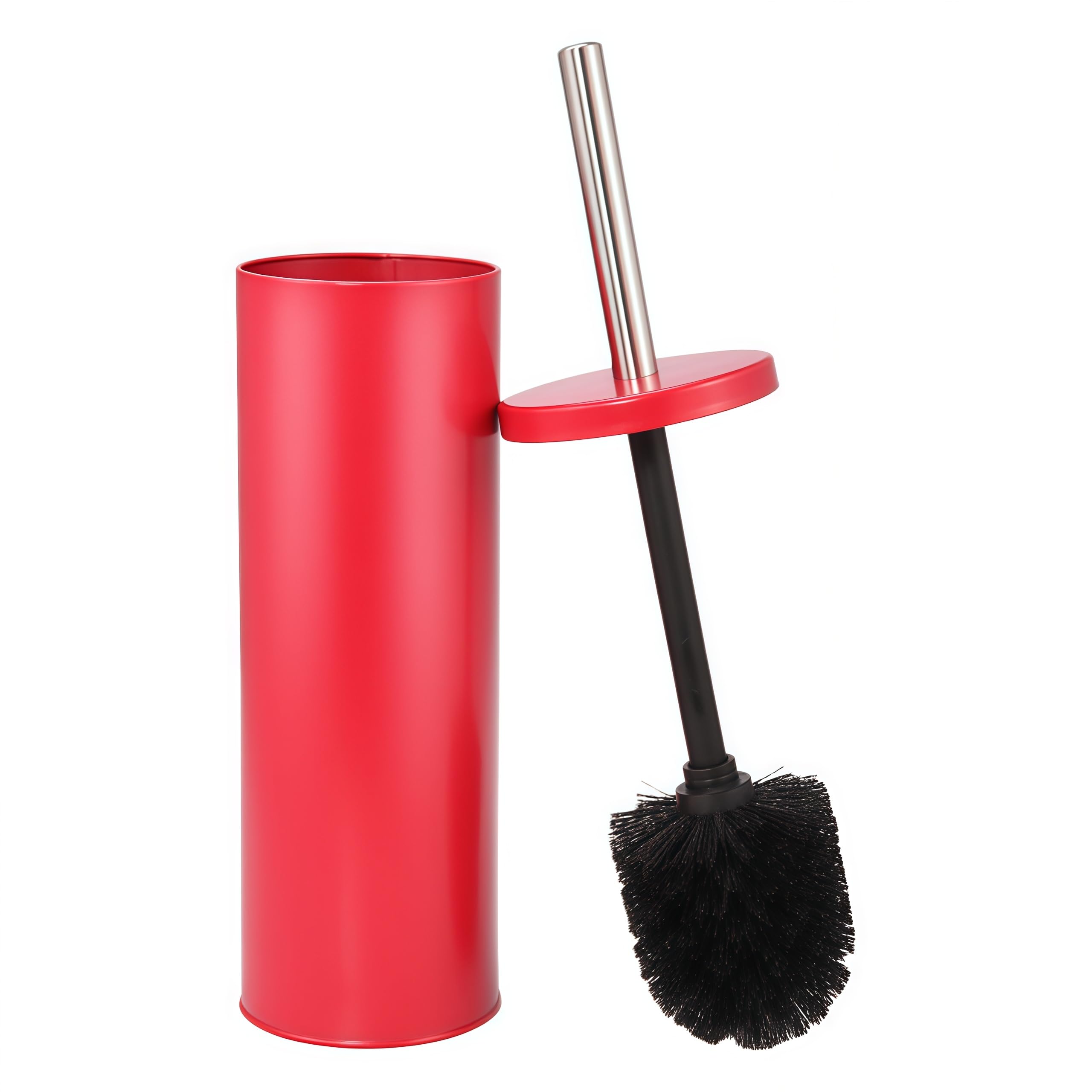 Juego de escobilla baño Metal con Mango Largo y Base