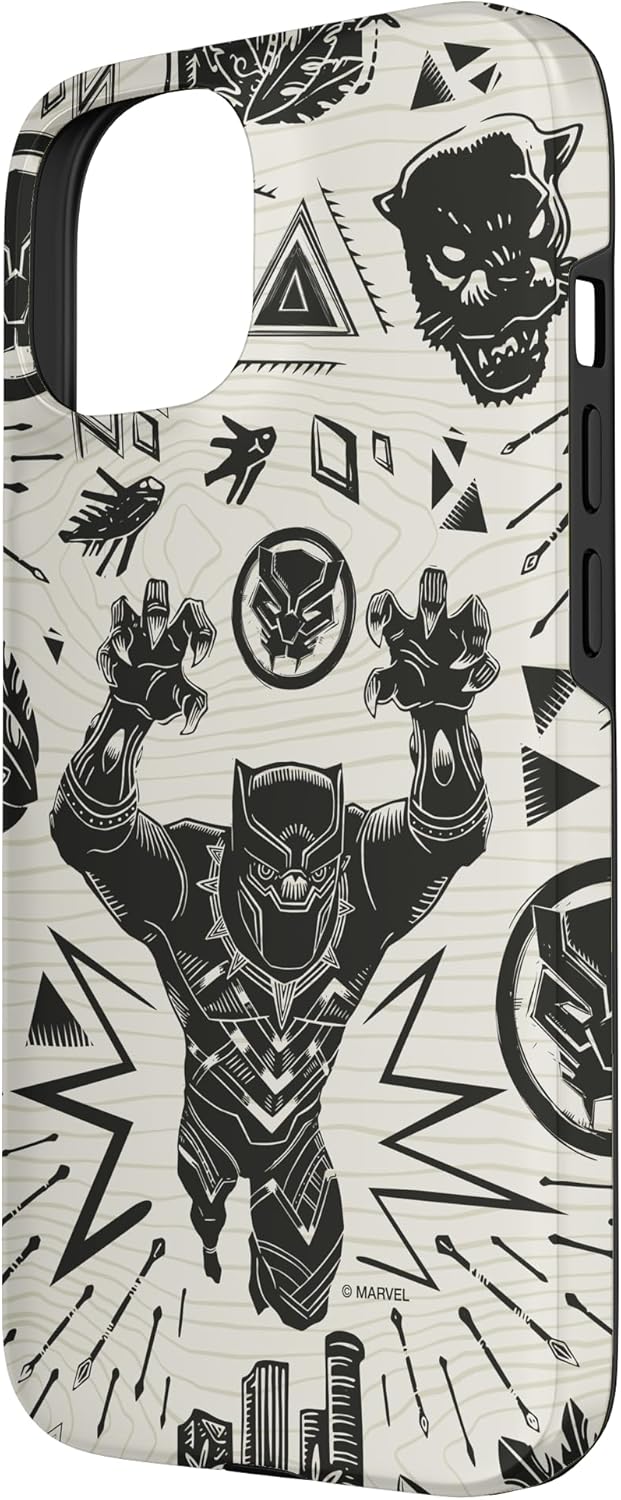 Marvel Black Panther Wakanda Forever Inked Case for iPhone 15