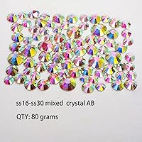 Vista 217 de Genie Crystal ss34 Red Glass Rhinestones 288 Pcs, 7.0 mm Big Light Siam Flatback Rhinestone, Diamond Cut Gems for Crafts, Face Mask, Makeup