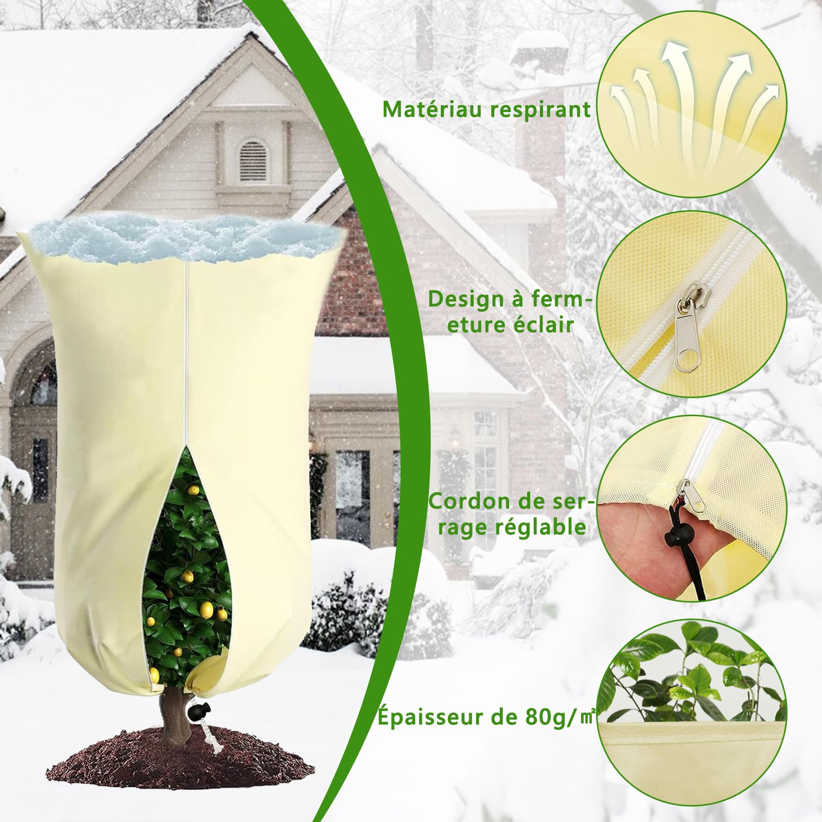 Rori Protection Hivernale Pour Plantes XXXL (360 Cm X 250 Cm