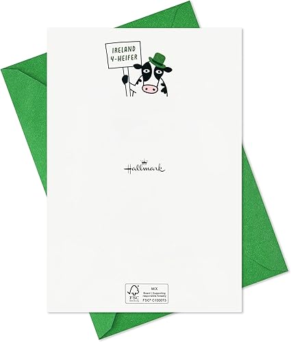 Miniatura 7 de Hallmark Divertido surtido de tarjetas del día de San Patricio (16 tarjetas con sobres) para amigos y familiares