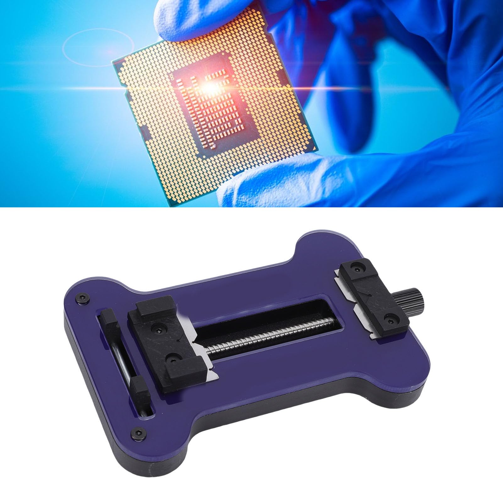 Soporte de Placa de Circuito PCB, Abrazadera de Soporte de Marco de PCB de Vidrio Templado, Ayuda para Soldar con Seguridad ESD, Ideal para Sujetar, Desoldar y Soldar Estación de Trabajo de