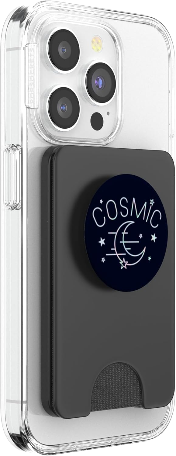 Chin Up Cosmic Neon PopSockets PopWallet for MagSafe