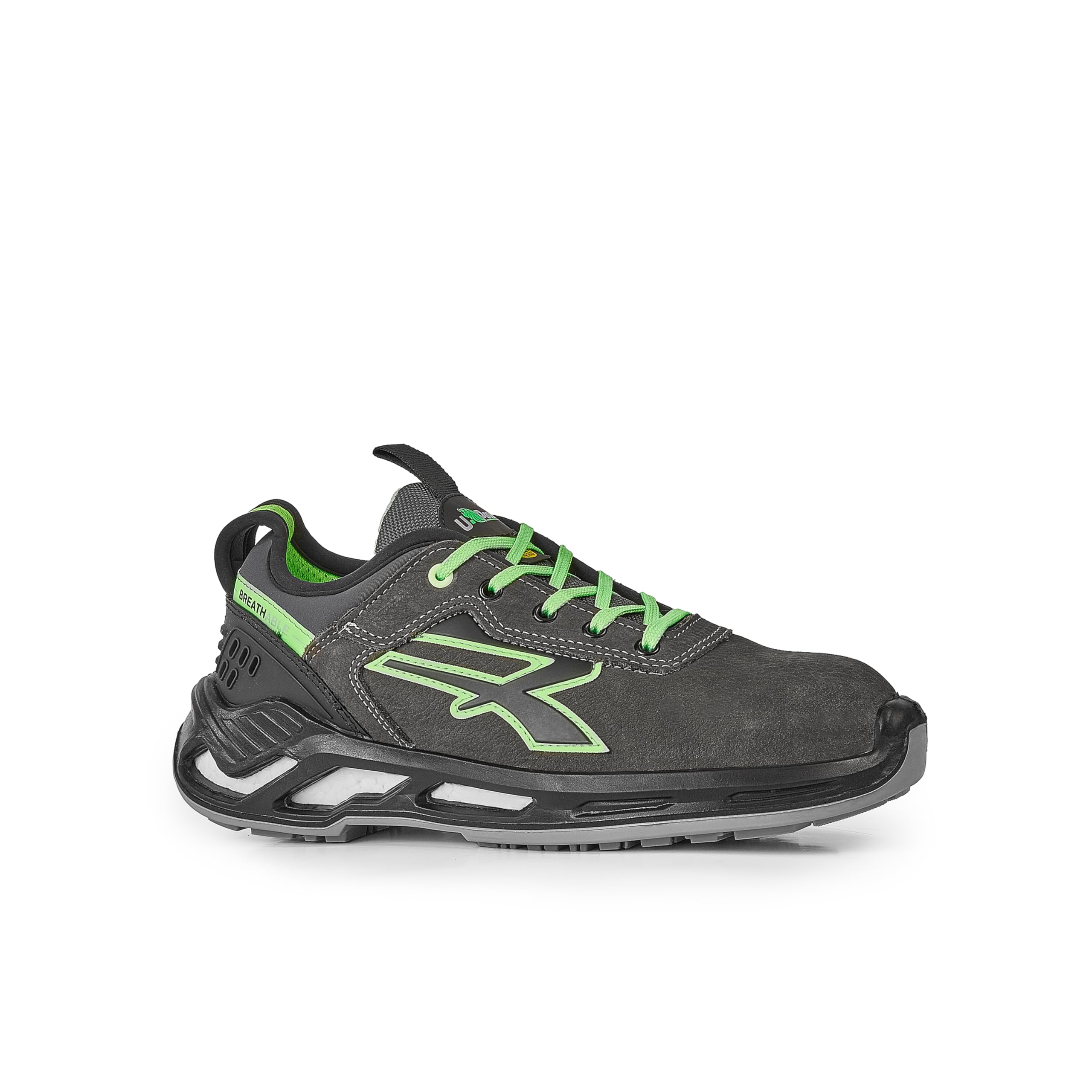 U Power | Scarpe Antinfortunistiche Basse Naos S ESD S3S CI FO SR, Puntale Alluminio, Antiperforazione Tessile No Metal