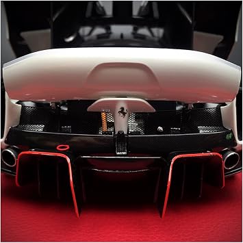 Scale Finished Model Car 1:18 For Ferrari FXXK EVO Simulation Diecast Alloy Super Sports Car Model Adult Collection Souvenir Display Miniature Replica Car (Color : White)