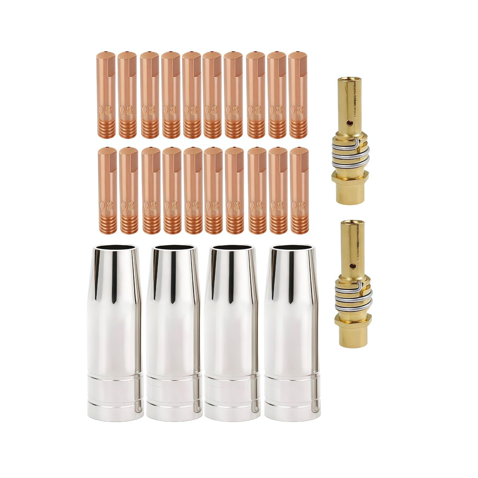Amazon | MUKAGE半自動溶接機ノズルMIG/MAG 溶接トーチ消耗品15AK