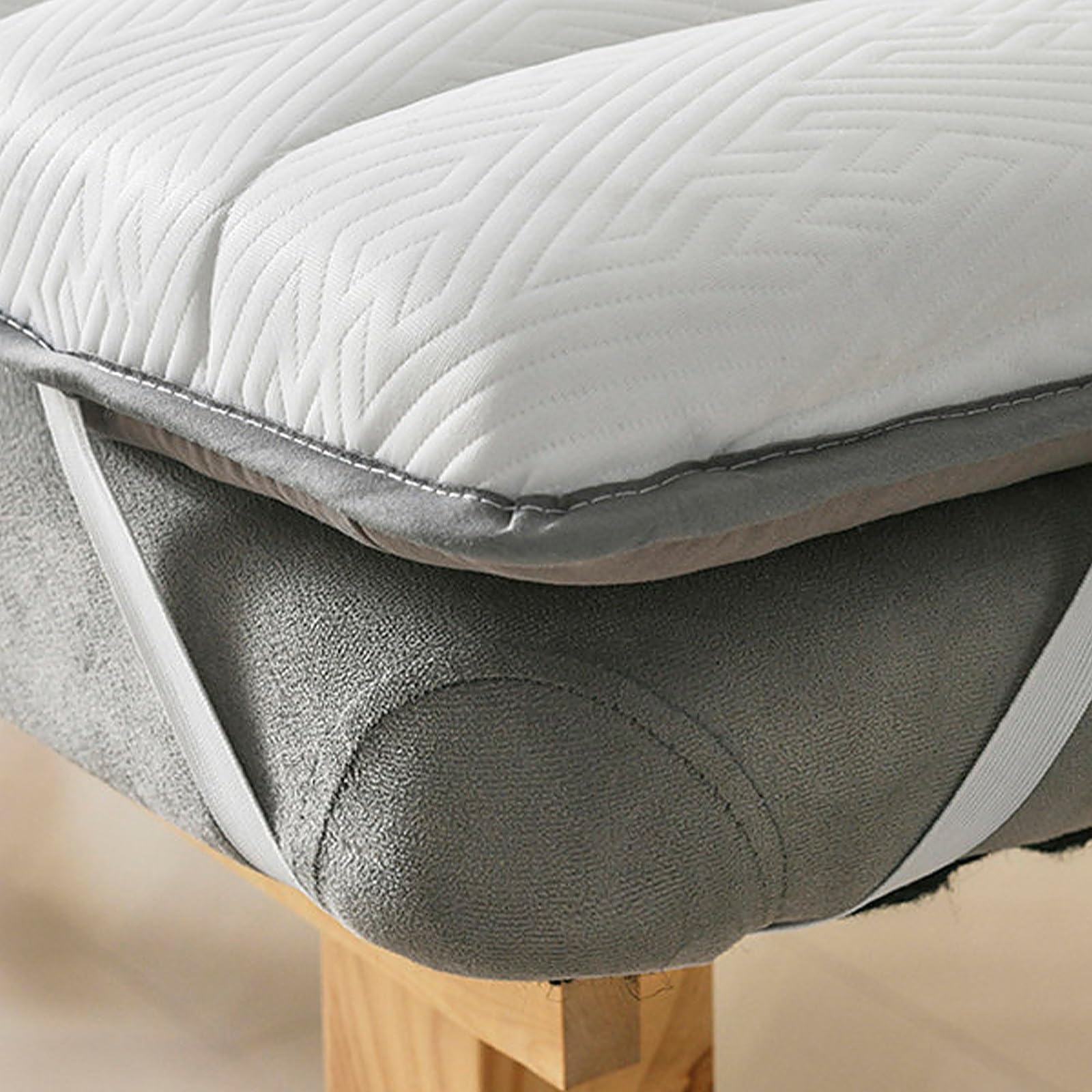 Colchón para Camilla de Masaje y Salón de Belleza, Antideslizante y Transpirable con Apertura en Espuma de Látex, para Camas de Masaje, Tatuaje, Spa y Belleza(White,80 X 190 X 6cm)