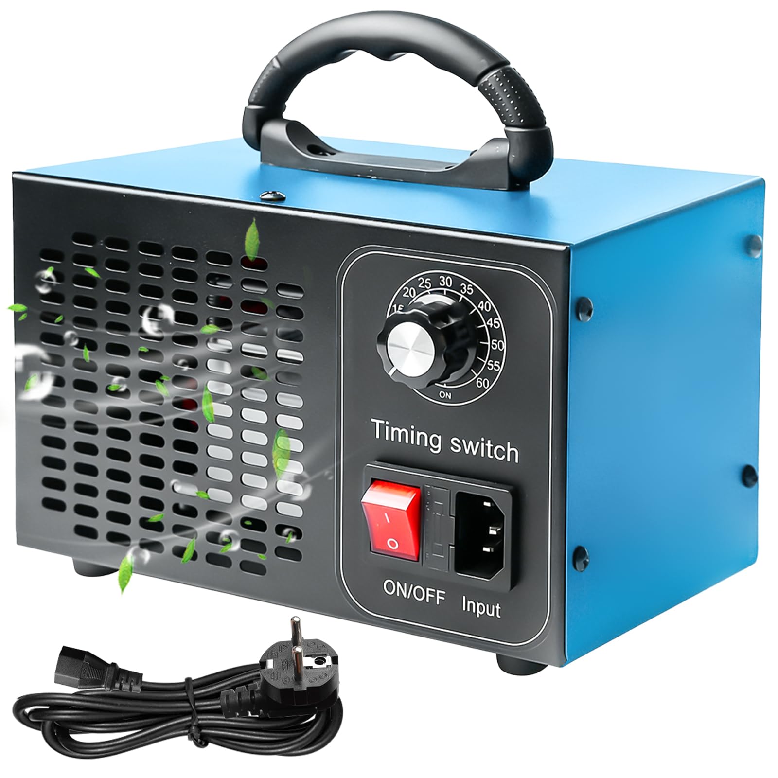 Generador de ozono 60000 mg/h: dispositivo de ozono características eficiente purificador de aire de Ozonos desinfección, función de purificador de aire automático de Ozono industrial, temporizador