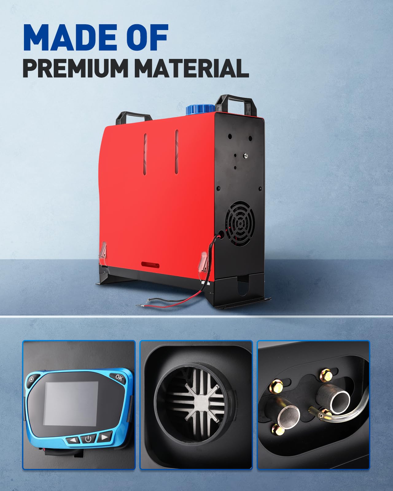 12V 8KW Air Diesel Heater, zestaw ogrzewania postojowego z tłumikiem LCD Remote Control, nocne zintegrowane ogrzewanie Diesel Ciche dla samochodów kempingowych ciężarówek łodzi autobusów jachtów tu