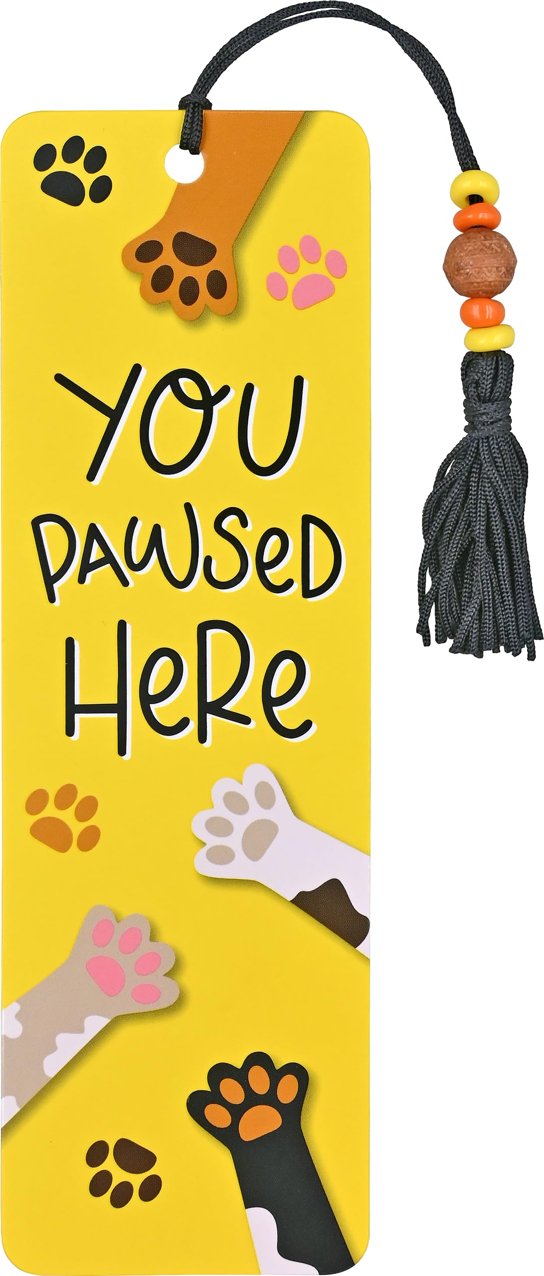 You Pawsed Here Beaded Bookmark
