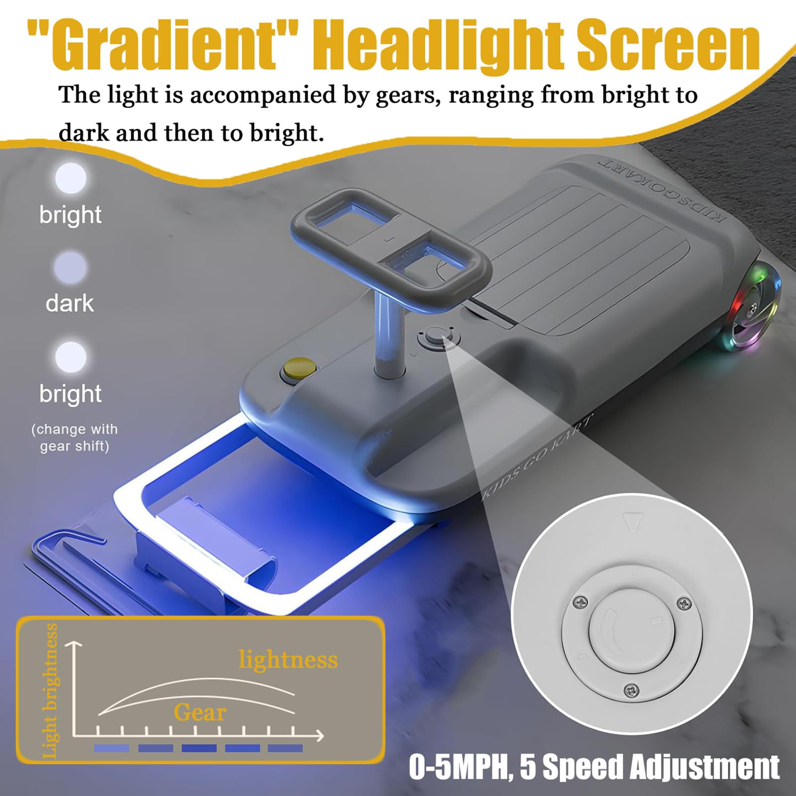 Amazon.co.jp: 床掃除機能付き電動ゴーカート、12Vデュアルドライブ