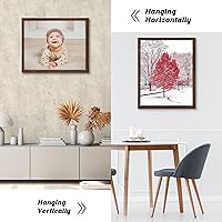 Vista 16 de Dark Brown 12x18 Frame Set of 3 - Rustic Woodgrain 12 x 18 Poster Frame with Plexiglass for Wall Gallery Display, 12x18 Picture Frame for Puzzles