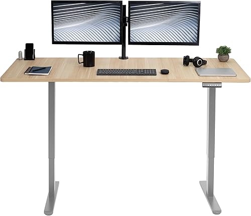 Miniatura 81 de VIVO DESK-KIT-E2B1B - Escritorio eléctrico de pie con motor doble, ajuste de altura de memoria, serie E2B, marco negro superior negro, DESK-KIT-E2B1B