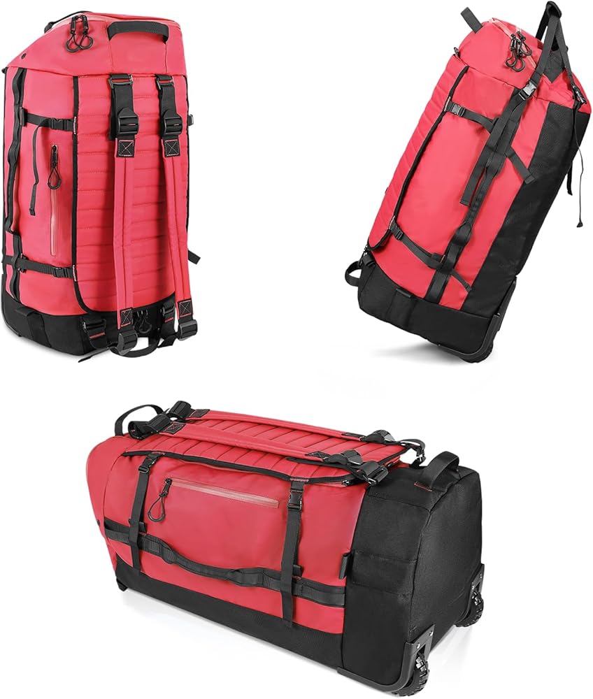 Amazon.com | CONTAIL 86L Foldable Wheeled Duffel Backpack with