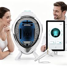 21.5 Inch Professional AI Facial Skin And Scalp Analyzer, 10-Spectrum Imaging Skin Scanner with 20 Skin Indicators Analysis For Beauty Salons, Spas & Skincare, Home Use