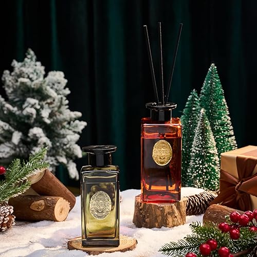 Miniatura 3 de M&SENSE Juego de difusor de varillas grande de 10.14 onzas  Difusor de aceite de aroma a albahaca lima con varillas  Aceite esencial no tóxico de la