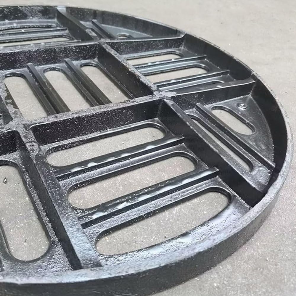 Wytrzymała żeliwna osłona rusztu odpływowego do drenażu wykopu zewnętrznego 30 cm do 66 cm wymienna kratka kanalizacyjna wtyczka ochrona podłogi idealna do ogrodów i tarasów
