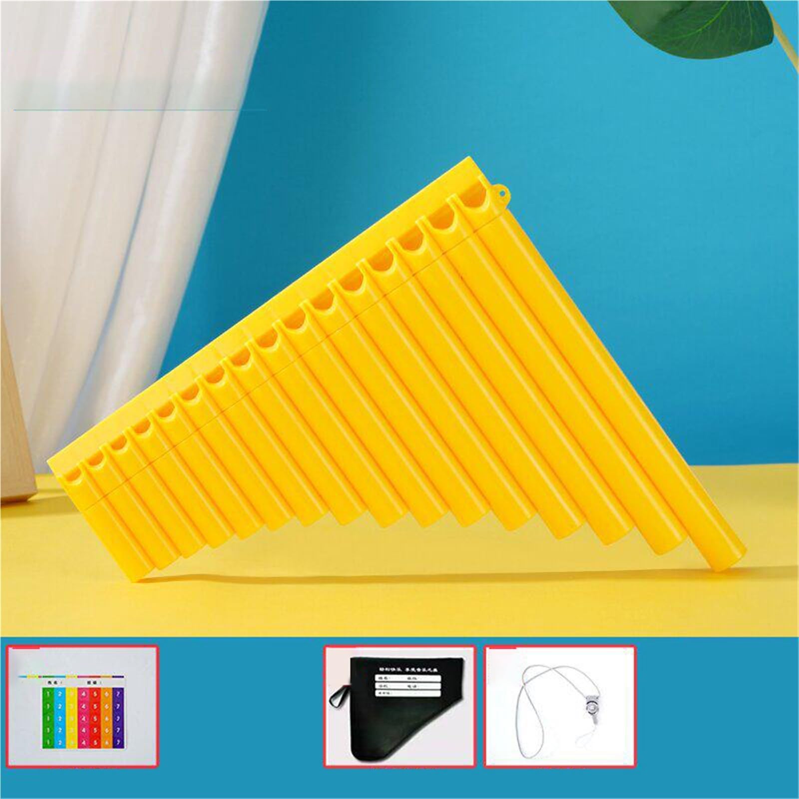 Flauti Pan Professionali Flauto Di Pan 16 Canne Per Principianti Completo Accessori