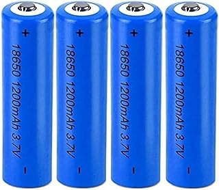 Aa Rechargeable Battery3.7V Batteries Button Top Cells 1200mAh Lithium Ion Battery (Button Top,4 Pieces