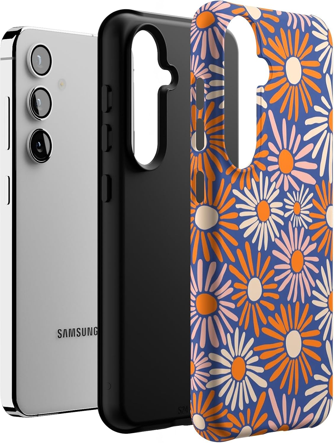 Casely Galaxy S24 Case | Spring Forward | Daisy Floral | Essential Slim Dual-Layer Protective Design
