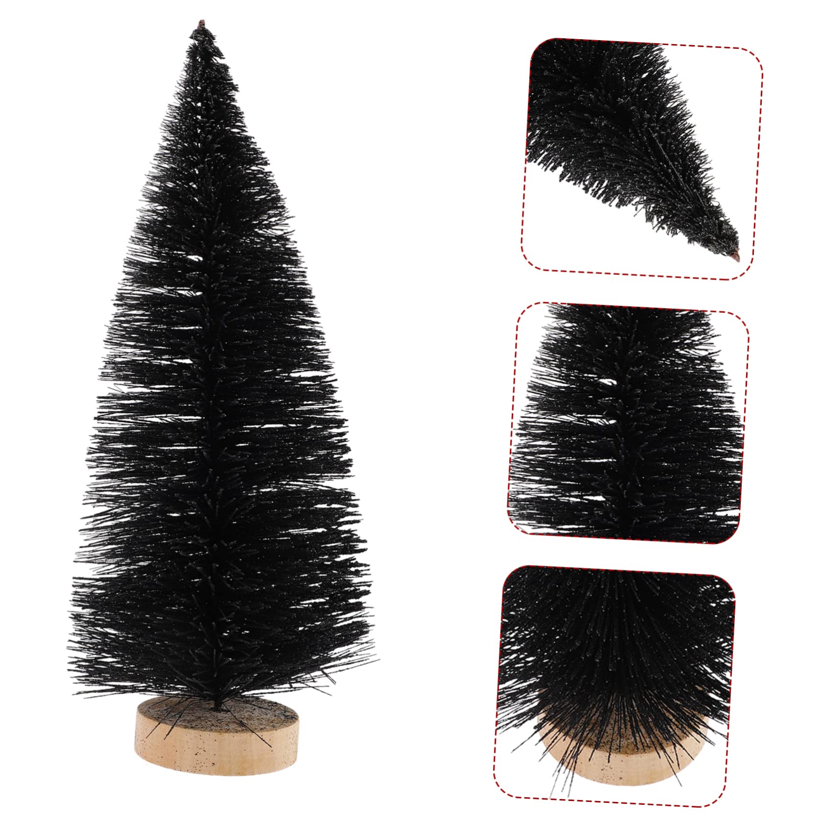 TOPBATHY 5 Pz piccolo albero di natale nero christmas party centrotavola natalizio mini albero di natale da tavolo addobbi per alberi di natale arredamento piccoli alberi di natale plastica