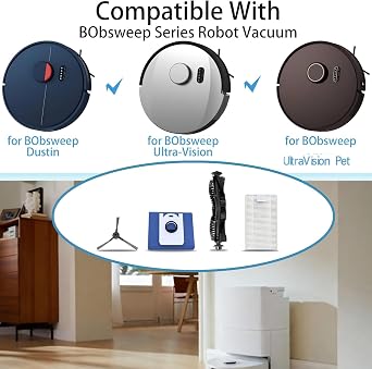 12 Pack Replacement for BObsweep UltraVision & UltraVision Pet Robot Vacuum