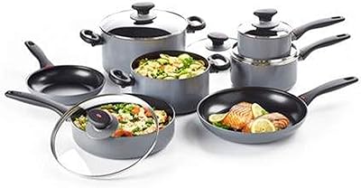 OXO Softworks Cookware Set, 12 Piece, Gray