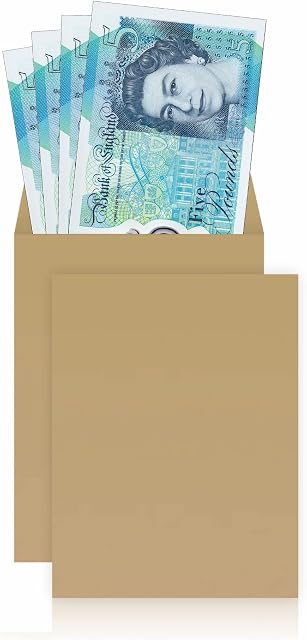 Dinner Money Envelopes Printed Self Seal Mini Paper Bags Wage Salary Tip Pay Packet Small Coin Holder Cash Envelope Gift Kraft Seed Storage Little for Packing Storing Tiny Items 70 x 104mm (70)