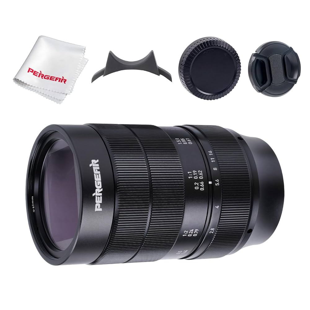 Amazon.co.jp: PERGEAR 60mm F2.8 II Macro Lens, Manual Focus