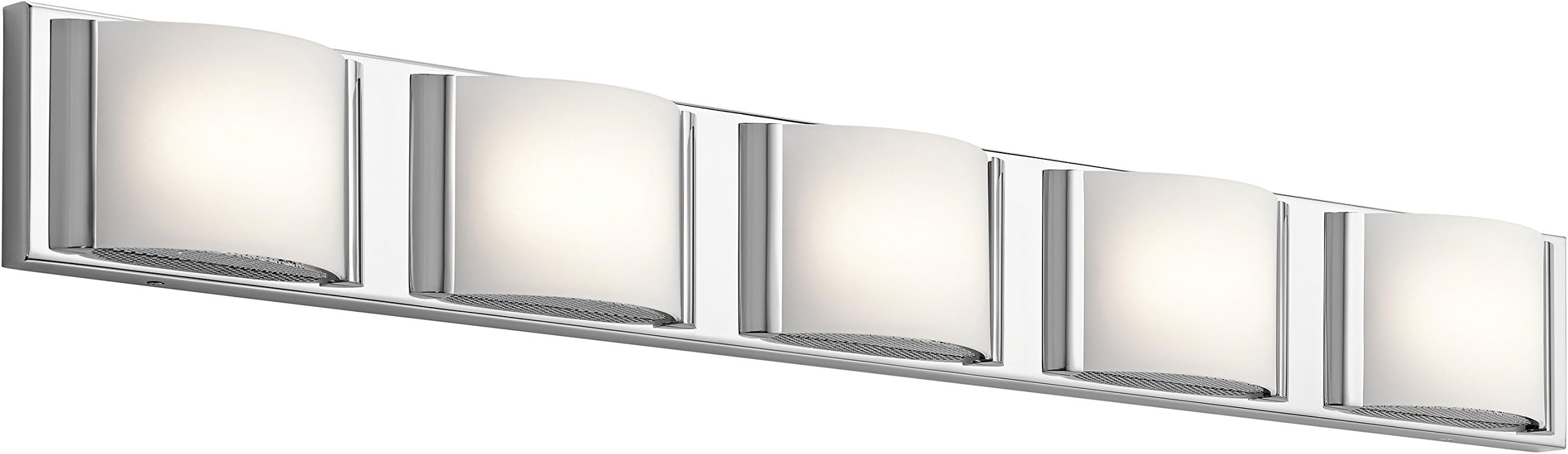 Elan 83823 LED 83823 Bretton Vanity Bath Wall Lighting, Led 56 Total Watts, 83823 Bretton Vanity Bath Wall Lighting, Led 56 T..., 5 Light, Chrome