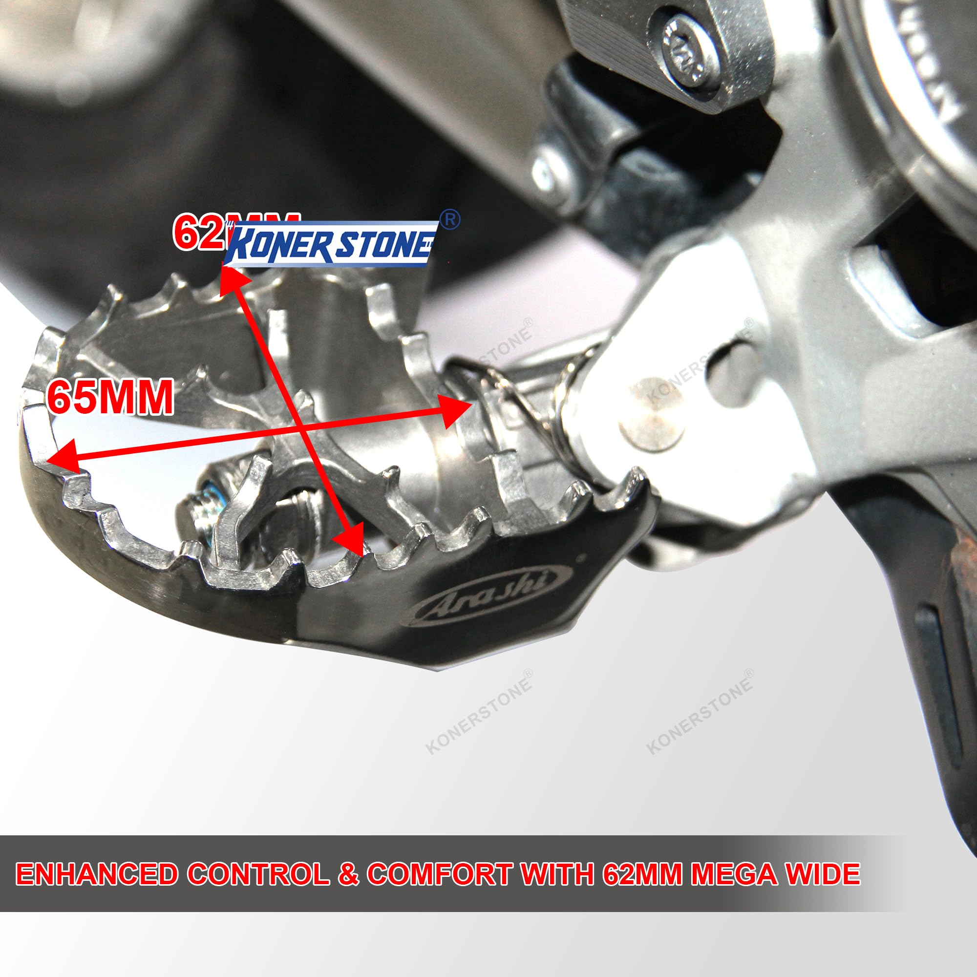 Fußstütze Pedal vordere Fußrasten Fahrer für B.M.W R1200GS 2013-2018 GSA ADV Adeventure / R1250GS 2019-2020 GSA / F750GS F850GS 2017-2020 Motorradzubehör Silber 1 Paar