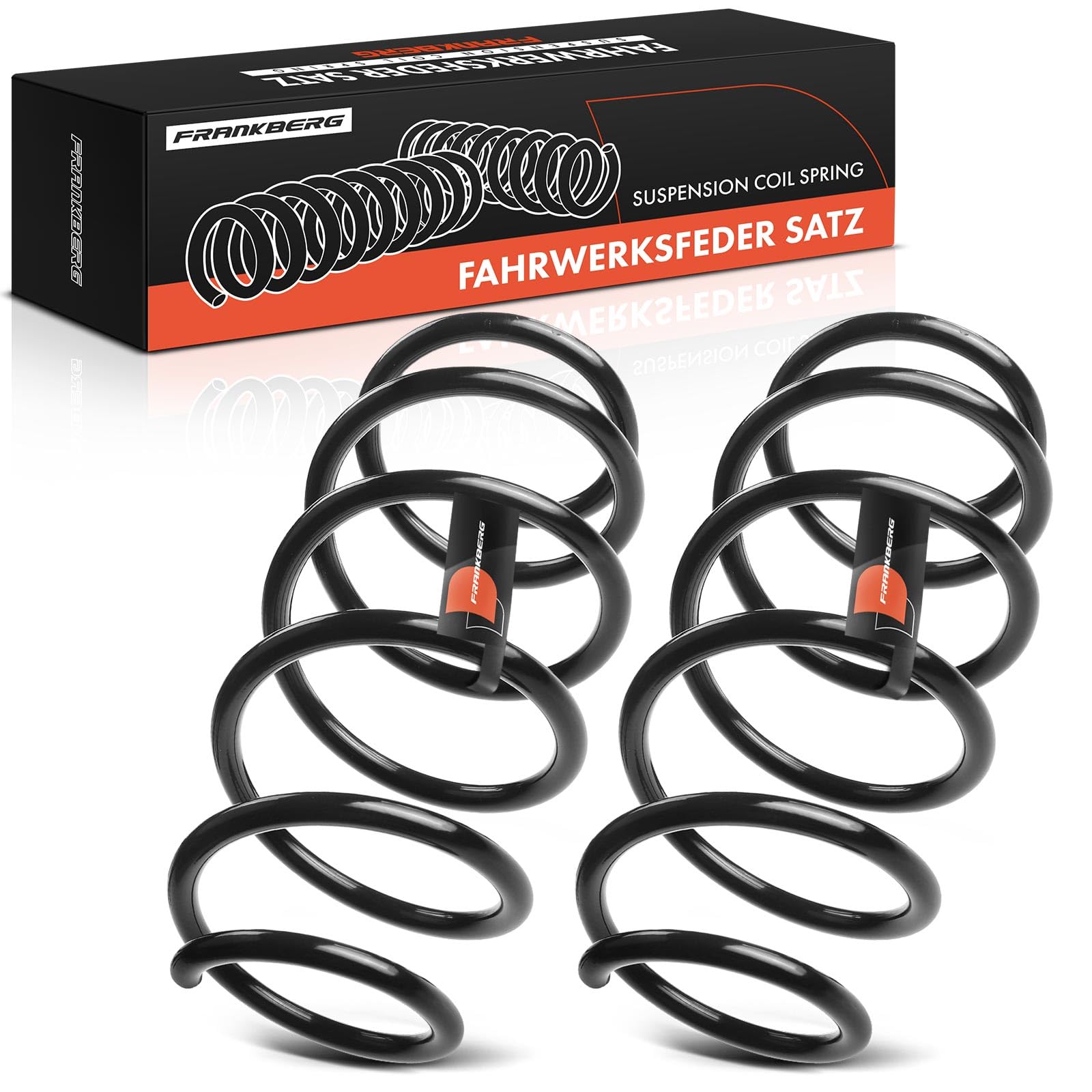 Frankberg 2x Coil Spring Front axle Compatible with Fiesta VI CB1 CCN 1.25L 1.4L 1.6L Hatchback 2008-2012 Replace# 1547181