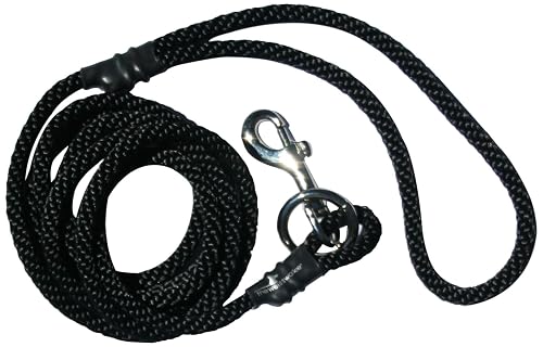 The Walkie - Correa para Perro sin tirones, pequeña, Negra, Fabricada en los Estados Unidos, para Perros…