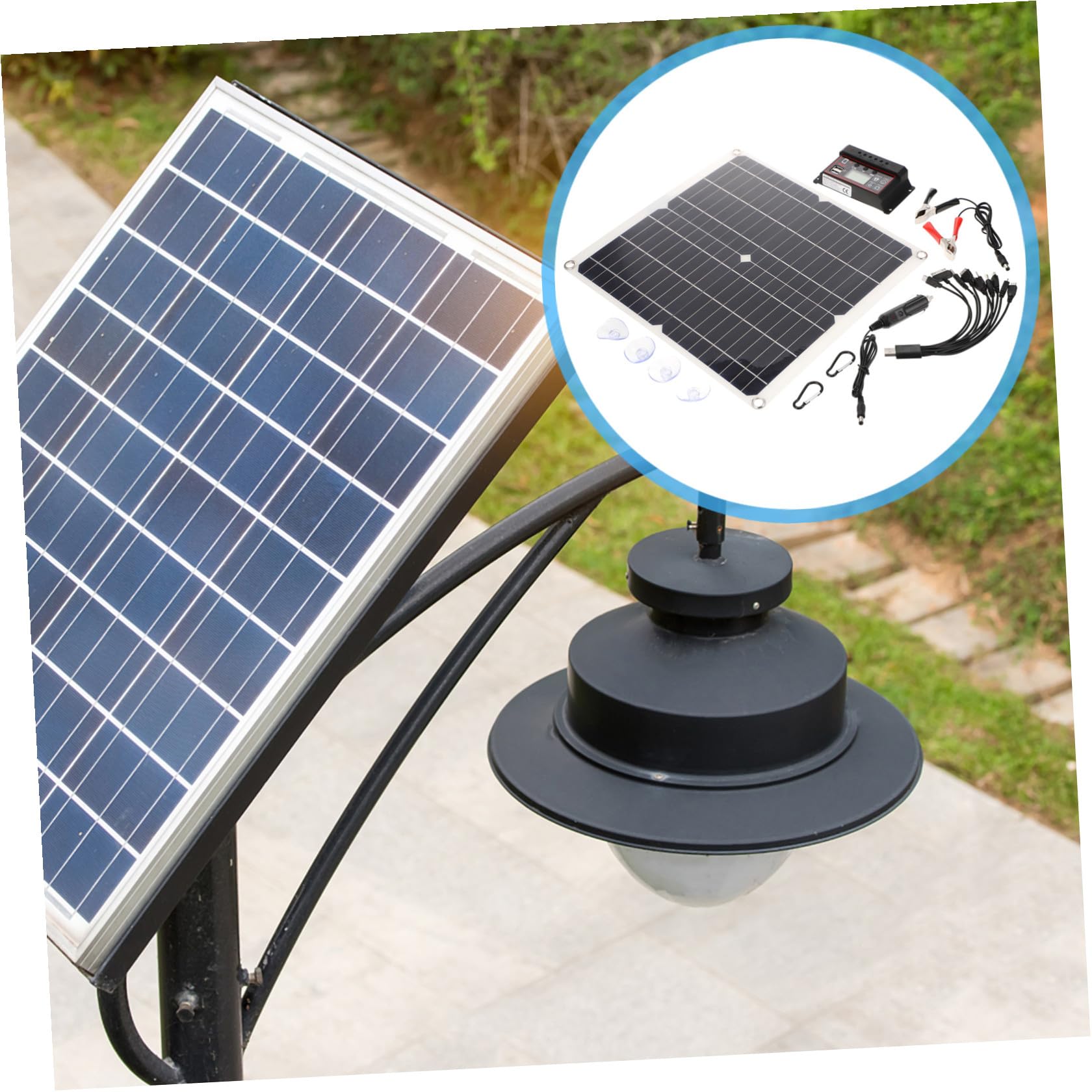 Pannello Solare Portatile 25w Monocristallino 20v 1.5a per Ricarica Esterna Attività Outdoor