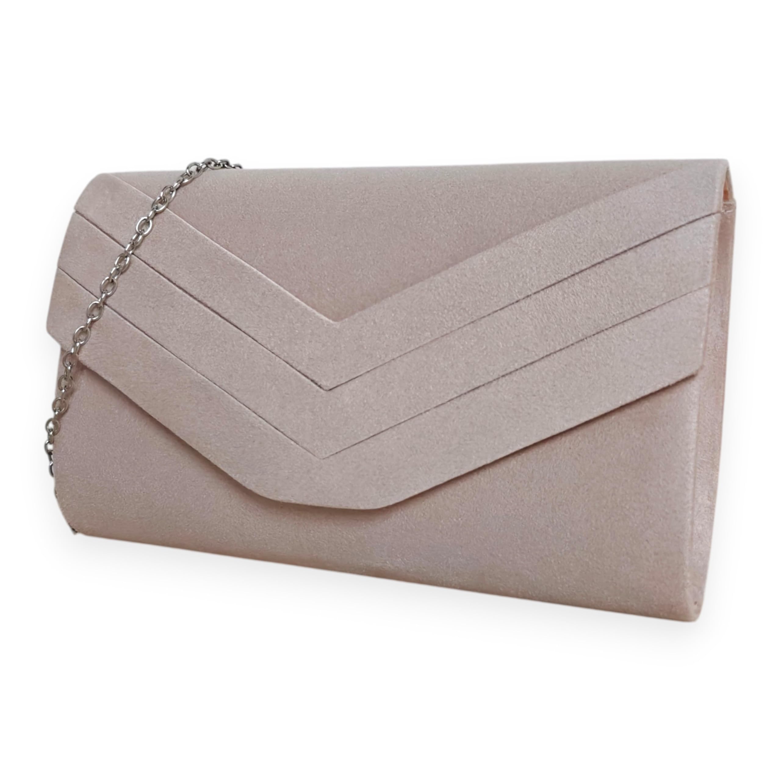 FI9 ® elegante scamosciata Envelop Style bridal wedding Evening clutch party Purse Hand bag | Design elegante