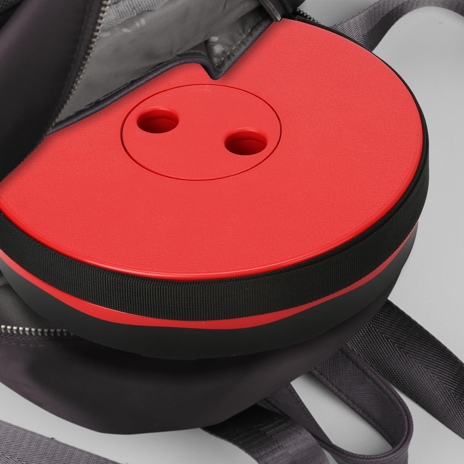 Sgabello telescopico pieghevole portatile da campeggio, regolabile in altezza e stabile, portata fino a 150 kg, compatto per esterni, giardino e viaggi, rosso